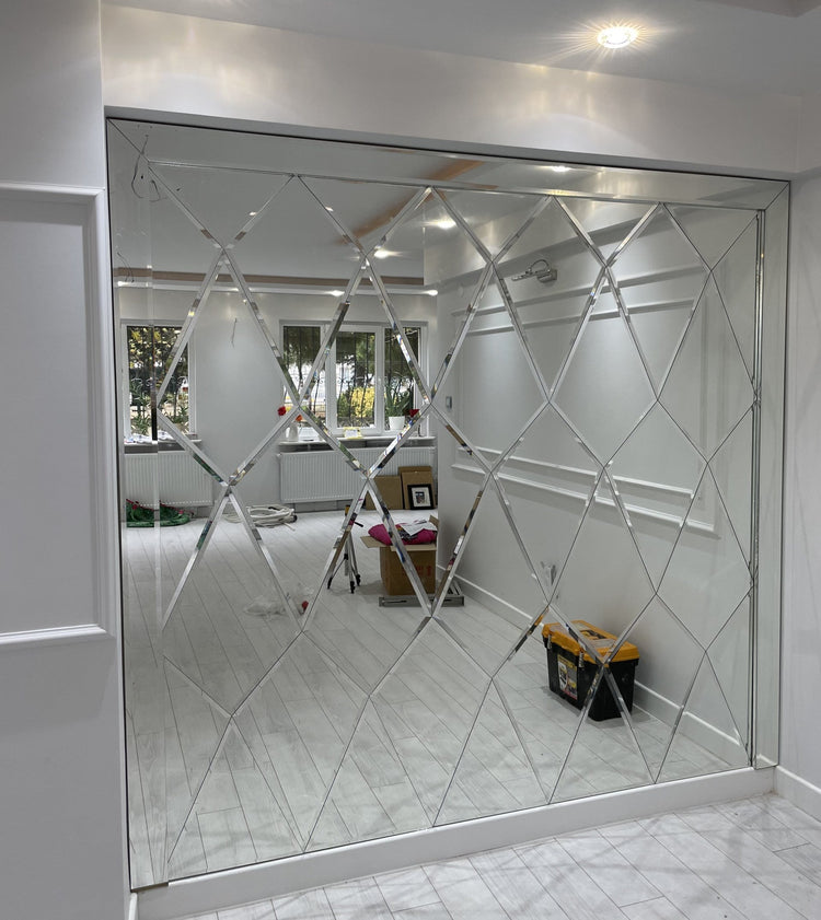 DIAMANT Form Designer Spiegelfliesen mit Fase für die Wand