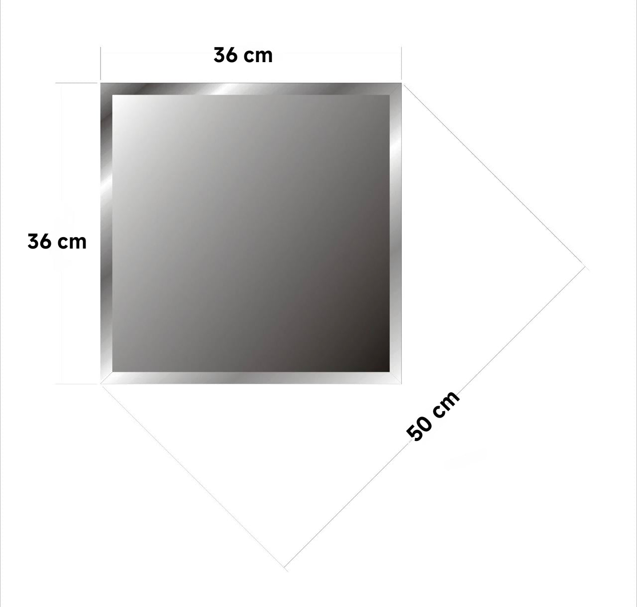 Square Design mirror tile 36 x 36 cm
