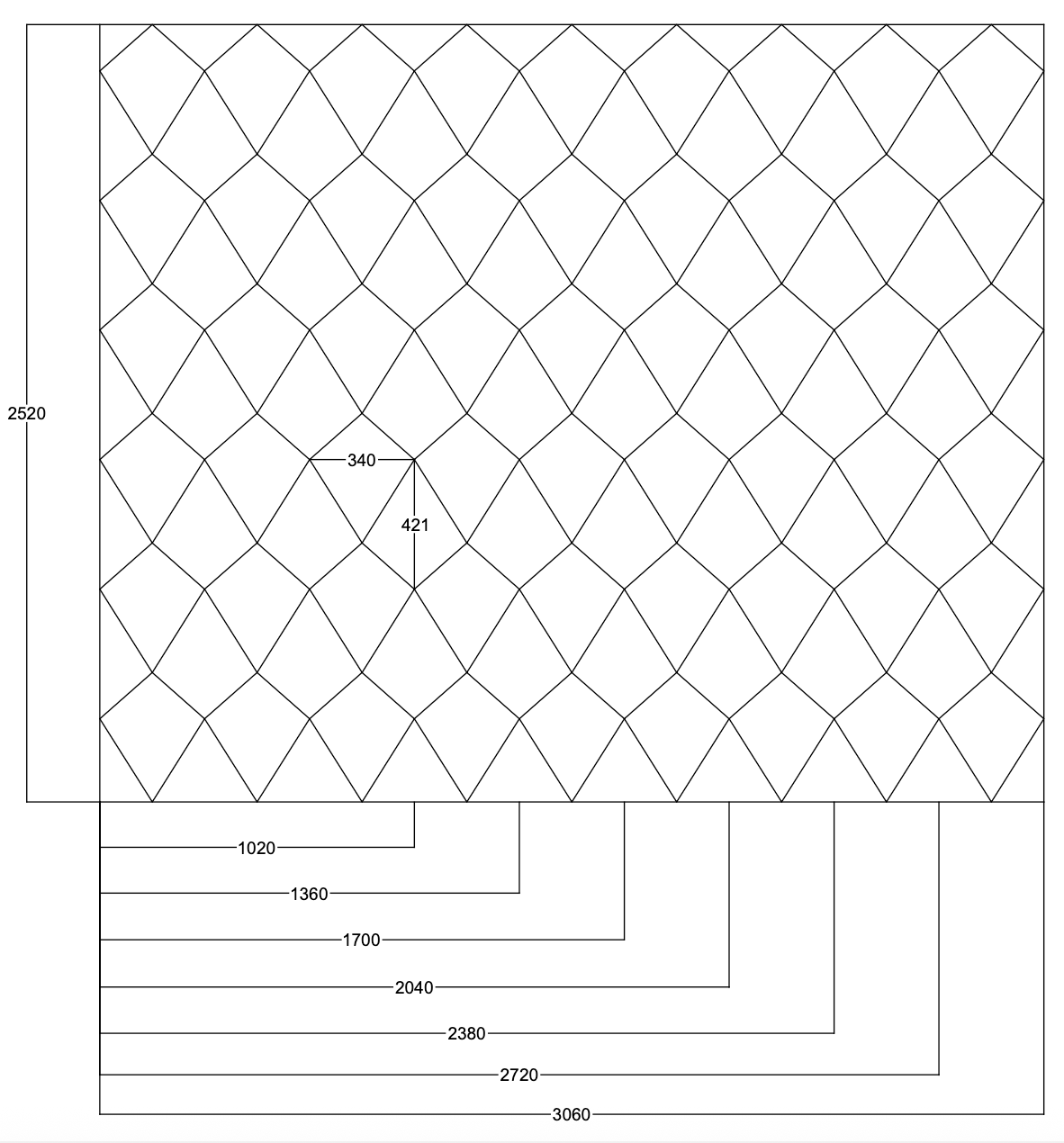 Diamond Shape Designer Mirror Tiles with Bevel for Wall